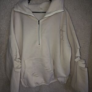 BiBi Cozy Cream Fleece Sweatshirt